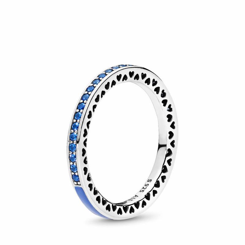 Pandora Radiant Hearts Stackable Ring NZ Sale, Sterling Silver (530269-DTU)